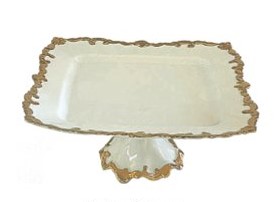 Karina square footed platter
