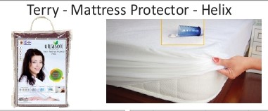Terry mattress protector helix