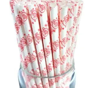 (10mm 50 pcs) Eco-Friendly Paper Straws | Eco-Friendly Compostable Sustainable Disposable Drinking Straws | Juice Smoothie Thick Shakes Non-Bendable White Straws