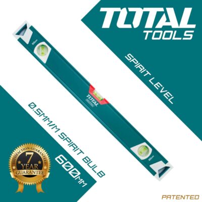 TOTAL Spirit Level 60cm – Durable Magnetic Tool for Construction