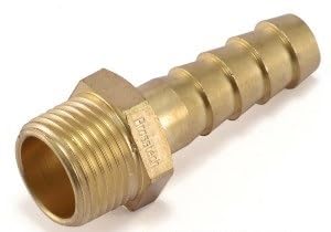 BRASSTECH BRASS PIPE FITTING ADAPTOR HEX NIPPLE COUPLING BUSH REDUCING SOCKET THREADED HARDWARE PLUMBING FITTINGS BSP THREADING DIY (3/4", male hose nipple, 2)