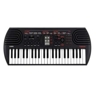 Casio tone Mini Keyboard SA-81 with Piano tones, Black