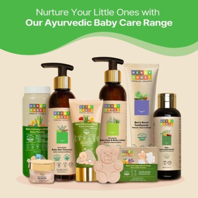 Baby Shampoo - Gentle Baby Hair Care & Cleanser - Natural Cleansing with Licorice, Amla & Saffron - Promotes Hair Growth & Scalp Health - Tear Free Organic Baby Hair Shampoo - 200 ml