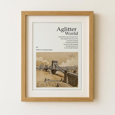 Cortina Wooden Designer Photo Frame – 6x8 Inch, Beige, Wall & Tabletop Use