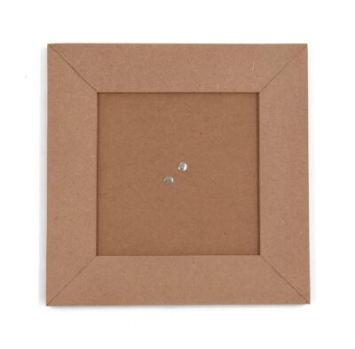 IVEI DIY MDF Photo Frame Set of 2 – 6x6 Inch, Plain Wooden Craft Frames for Painting & Art Projects