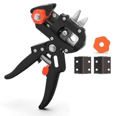 2 In 1 Garden Grafting Tool Pruner Kit Gardening Pruning Tool Durable Fruit Tree Cutter for Fruit Tree Grafting Branch Trimming Cutting