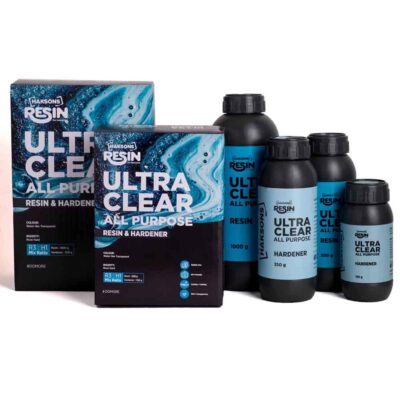 Haksons Ultra Clear All Purpose Epoxy Resin and Hardener | Epoxy Resin Art Kit for Beginners | Non-Toxic Art Resin |Crystal Clear -Non Yellowing | (300 grams)