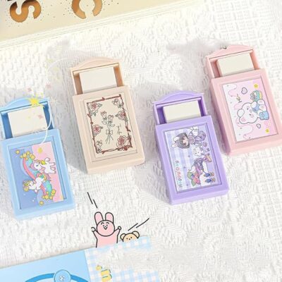 Fun Magic Box Pencil Eraser Cute Drawer Model Rubber Eraser for Kids, Girls School Student Prize Party Present, Magic Box Shaped Erasers (1), multi-Color