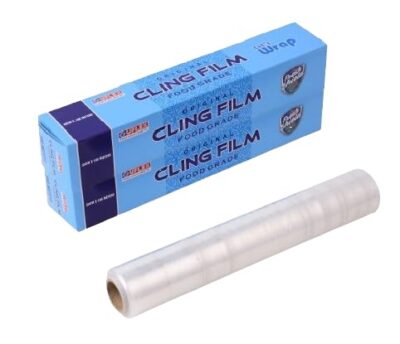 Cling Film Roll 60M | Transparent Food Wrapping Roll for Kitchen | Eco-Friendly Cling Film Roll for Food Storage | Clean Wrap Roll for Packing Fruits, Veggies, Roti, Lunch & Leftovers