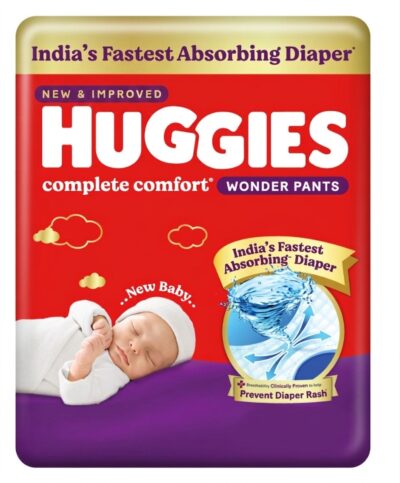 Huggies Dry Tape Baby Diapers with 5-in-1 Comfort XL Size Pack of 24