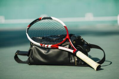 tennis racket with bag tennis field 23 2148320655