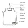 milton insulated orange round plastic water jug 22 l product images orv49su3lc9 p603234817 4 202307261155