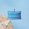 2 Way Magic Travel Pillow (Blue Stripes) 5