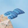 2 Way Magic Travel Pillow (Blue Stripes) 7