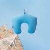 2 Way Magic Travel Pillow (Blue Stripes) 8