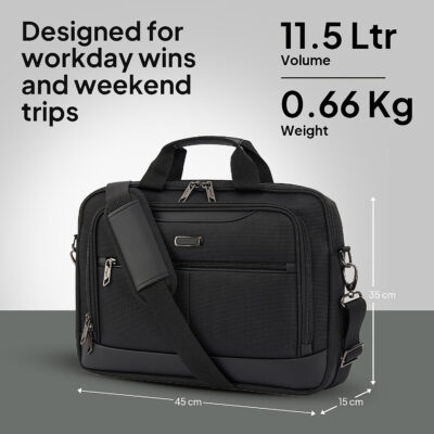 American Tourister Bass Briefcase Black 4