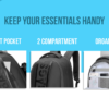 Skybags GRAD 05 LAPTOP BACKPACK Grey 1