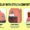 Skybags TRIBE PLUS 03 BACKPACK Coral 4
