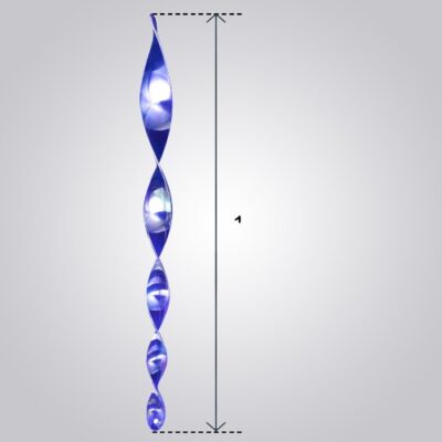 Shiny Mirror Finish Acrylic Spiral Twister for Hanging Decor – 50cm (Yash-50)