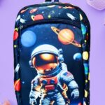 Astronaut in Space Pictured Kids Backpack (Model 013)