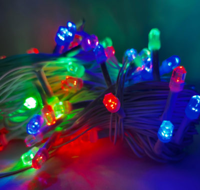 8 MM Diamond Shaped RG/RB Multicolor Serial String LED Lights