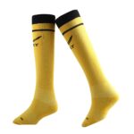 Vicky Transform Smash Junior Knee High Stockings Micro Polyester Spandex Elastane Nylon Footbed with Cooling Zone Suitable for Both Men & Women- Yellow