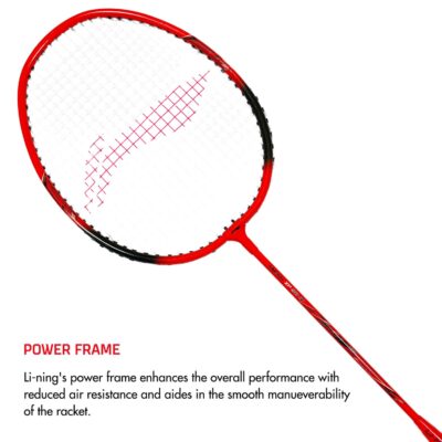 Li-Ning Smash XP IV Badminton Racquet Combo (2 x Smash XP 90 IV Bright Orange/Black Racquet, 1 x Cover) for Beginners | 90 Grams | Maximum String Tension - 20lbs