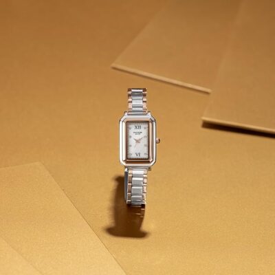 Sonata Golden Hour Quartz White Round Dial Women's Watch | Stainless Steel Material | Multi Color Band - SP80116KM01