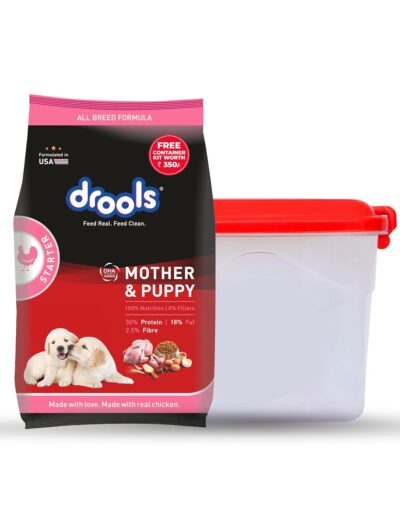 Drools Chicken and Egg Mother & Puppy Dry Dog Food 1 kg Free with Container