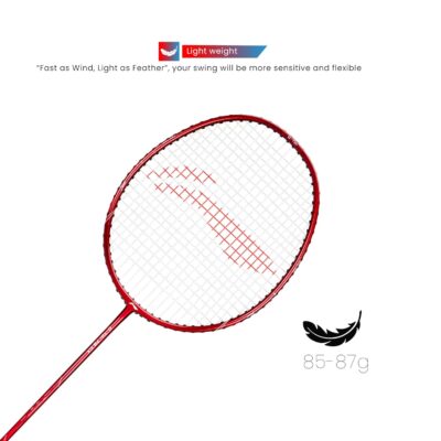 Li-Ning G-TEK 78 GX (AYPP294-5) Composite Strung Graphite Badminton Racquet with Free Cover(Blue/Gold,Set of 1)