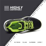 Li-Ning Ultra IV Non-Marking Cushion Badminton Shoe (Black, Lime, 4 UK, Unisex)