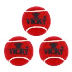 Vicky Supreme Maroon Tennis/Cricket Ball Light Multipurposeful Design & Durable Rubber Built Ideally Designed for Sports Enthusiasts or Trainees- Pack of 3