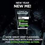 Loreal Paris PROFESSIONAL PARIS Men Expert, Pure Charcoal Purifying Daily Face Wash for Men - 100ml