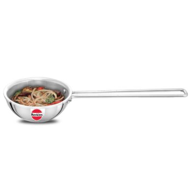 Hawkins 1.5 Cup Tadka Pan, 360 ml Triply Stainless Steel Pan, Silver (STP15)