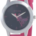Sonata Quartz Analog Black Dial Plastic Strap Watch for Women-NS87019SP01W
