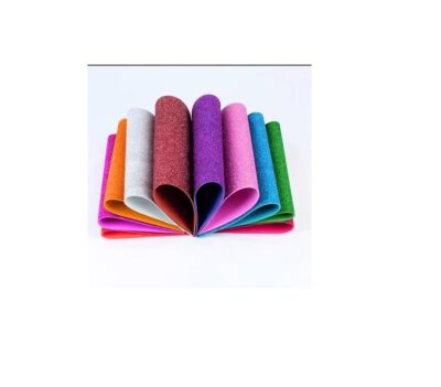 A4-10 Sheet Glitter Sheets (A4 Size) Art & Craft Glitter Sheet Paper(Colour Sheet) for Craft,Multicolor