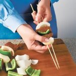 240 Bamboo Skewers Sticks 6 Inch | Barbecue skewers for Oven Microwave Pan Grilling (6 inch- 3mm)