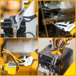 Designed to meet both professional and DIY needs, the kit includes essential hand tools such as an 8 oz claw hammer, 7″ combination pliers, 6″ adjustable wrench, and SL and PH screwdrivers.