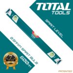 TOTAL Spirit Level 60cm – Durable Magnetic Tool for Construction