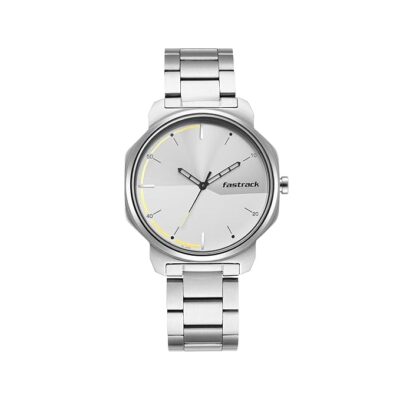 Fastrack Casual Analog Silver Dial Men's Watch-3254SM01