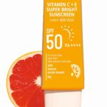 Dot & Key Vitamin C + E Face Sunscreen SPF 50 PA+++ | For Glowing Skin, 100% No White Cast