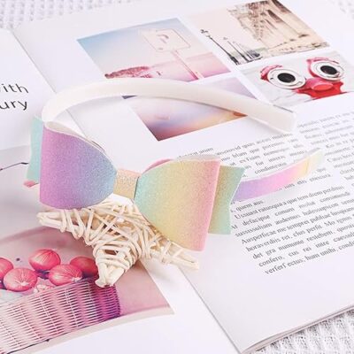 6 PCS Latest Stylish Headbands Hairband Hair Bands for Kids Girls Teens Women Baby Glitter Bow Heart Star Hair Accessories Birthday Gifts for Women (16010hb)