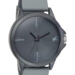 Fastrack Tees Quartz Analog Grey Dial Grey Silicone Strap Unisex Watch - NT38024PP63W