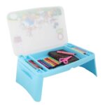 JOYO Plastic Disney Portable Desk Mickey Mouse & Friends Sky Blue Color - Multiutility Foldable Desk, Folding Table for School, Folding Study Table, Work from Home Multipurpose Table, Compact Desk