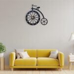 Cycle Wall Clock for Living Room Stylish Latest | Decorative Metal Clock – Stylish Fancy Wall Watch for Office, Bedroom, Hall, Kitchen | Latesy Big Size Modern Wall Decor for Home