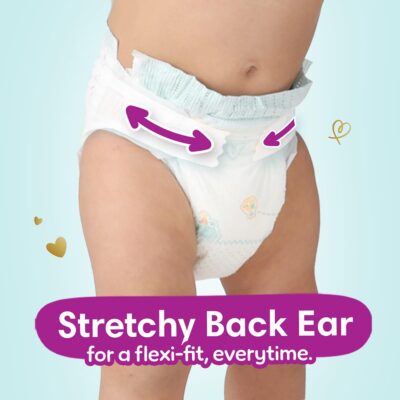 Active Baby Taped Diapers, Small size diapers, (S) 92 count, taped style custom fit
