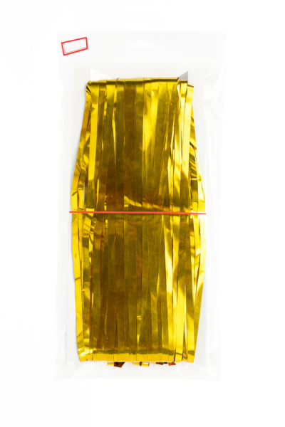 Gold Foil Fringe Curtain | Party Decoration Backdrop | Shiny Tinsel Wall Décor
