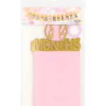 1st Month Celebration Banner | Pink & Gold Baby Milestone Decoration | Monthly Photo Banner