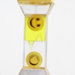 KharidoLive Liquid Droplet Hourglass Paperweight – Yellow