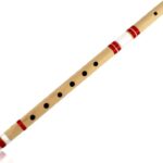 GIRLYZ ATTIRE Traditional Handmade Wooden Bamboo Flute Basuri Musical Instrument for Gifting and Janmashtami, (Pack Of 1)